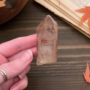 Hematite Quartz Point