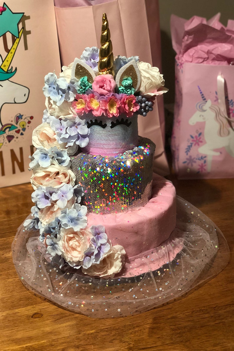Unicorn Diaper Cake Etsy