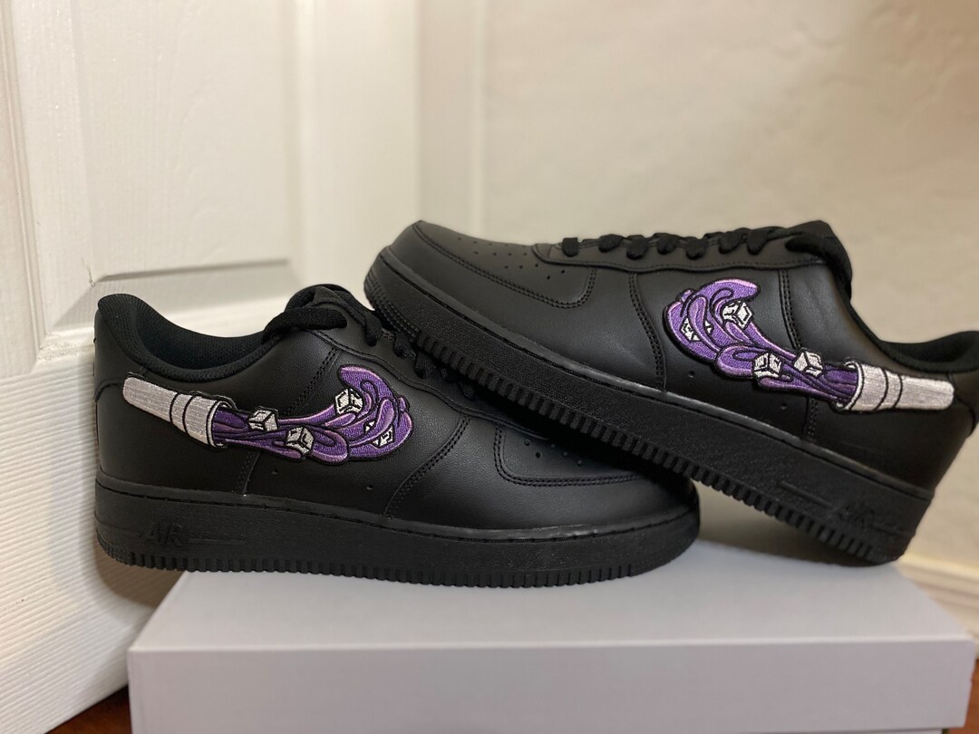 mens purple air force ones