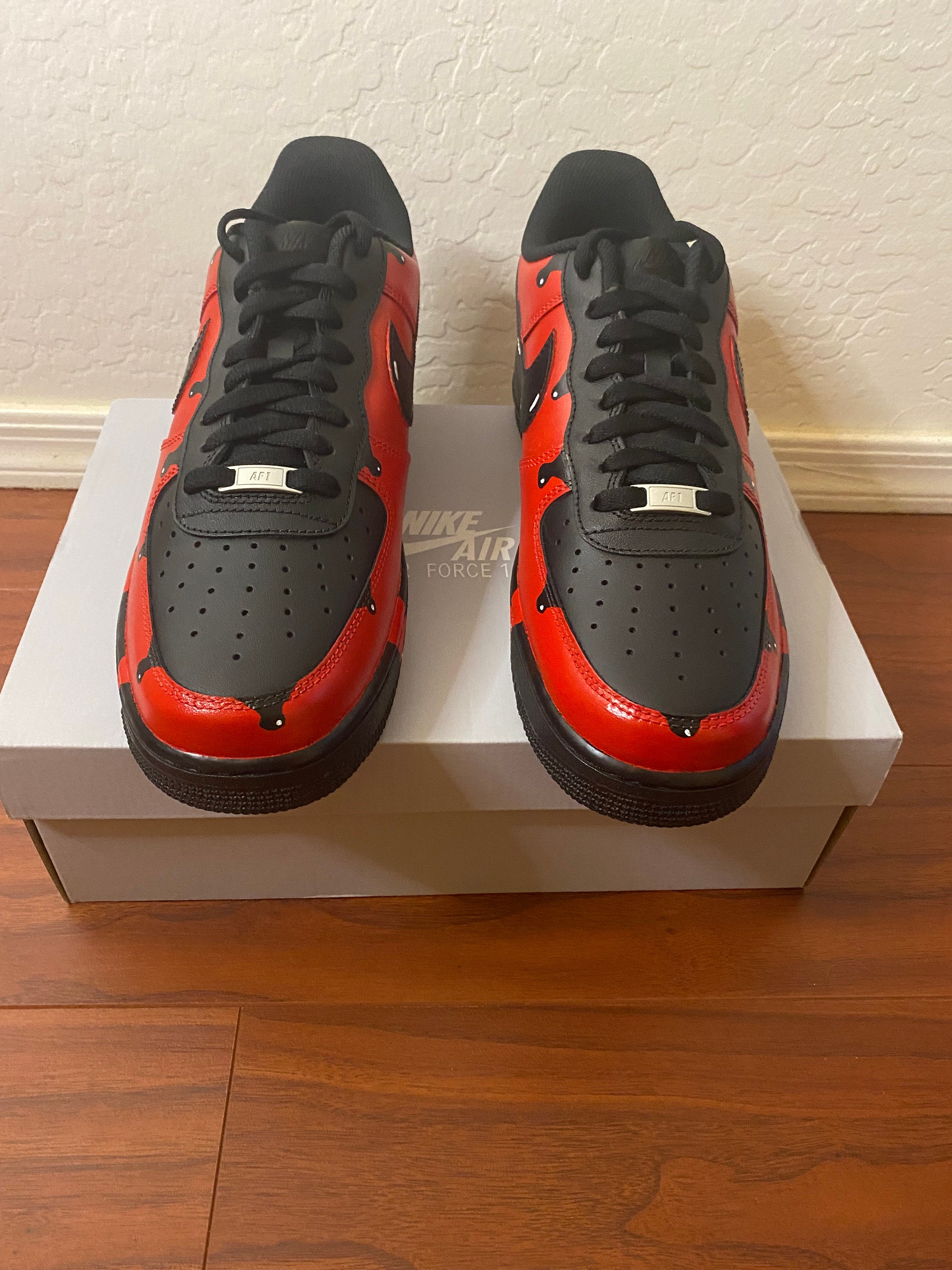 drippy red air force 1