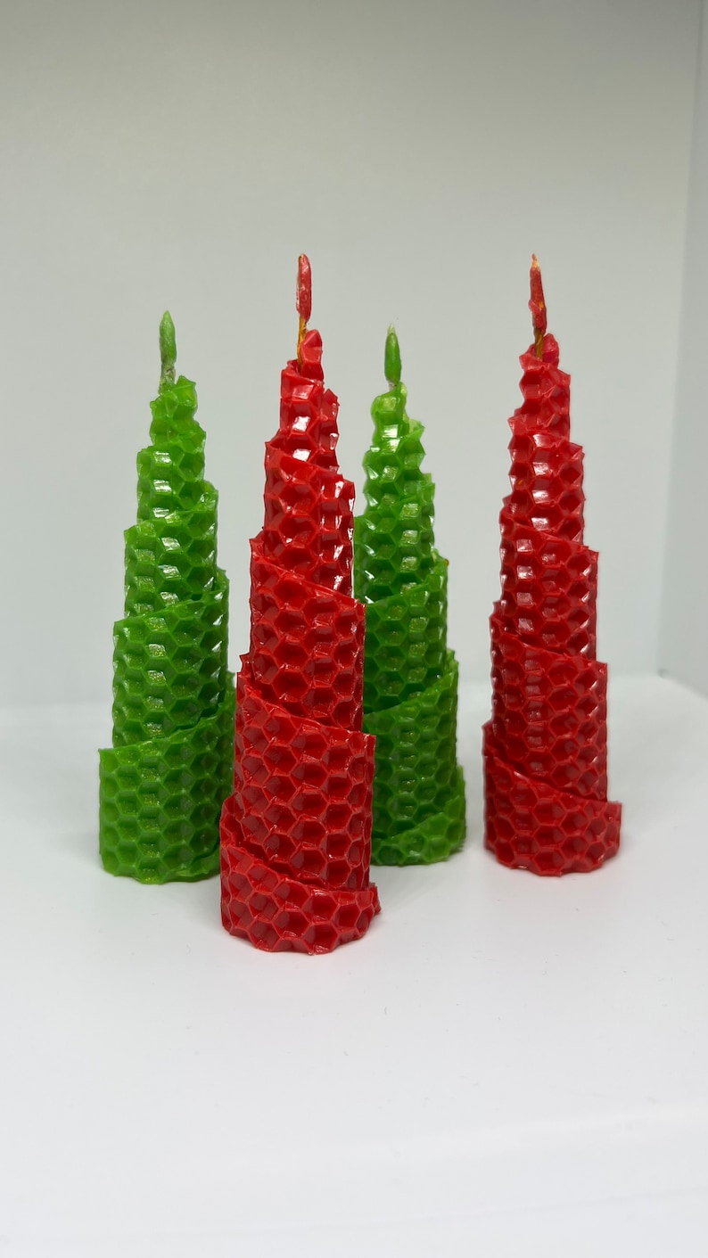 100 Pure Beeswax Candles, Non Toxic Candle, Honey Candle, Hand Rolled