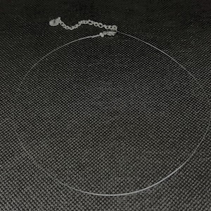 Invisible Nylon Thread necklace: Illusion Choker, No Pendant
