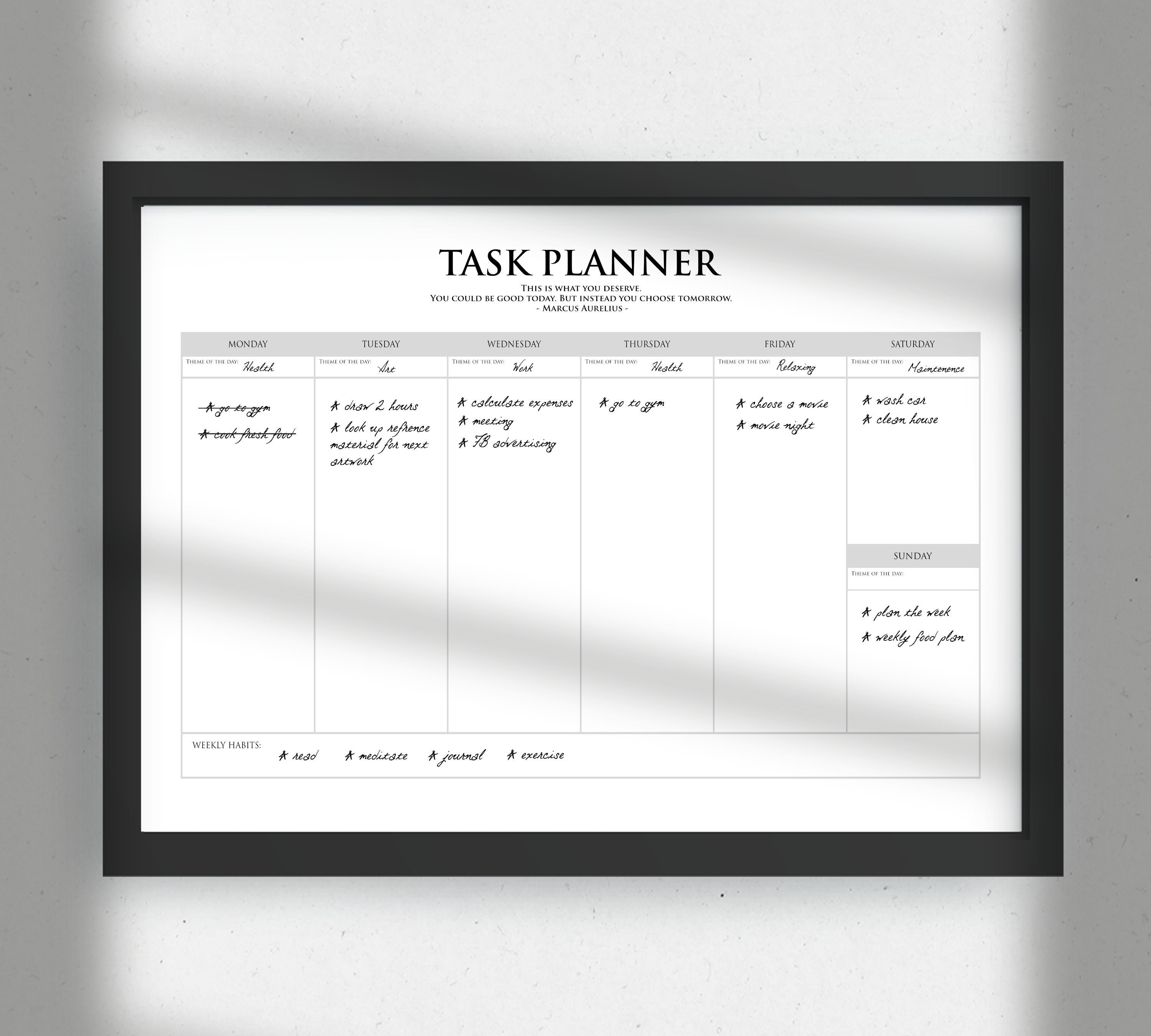on task planner on task planner