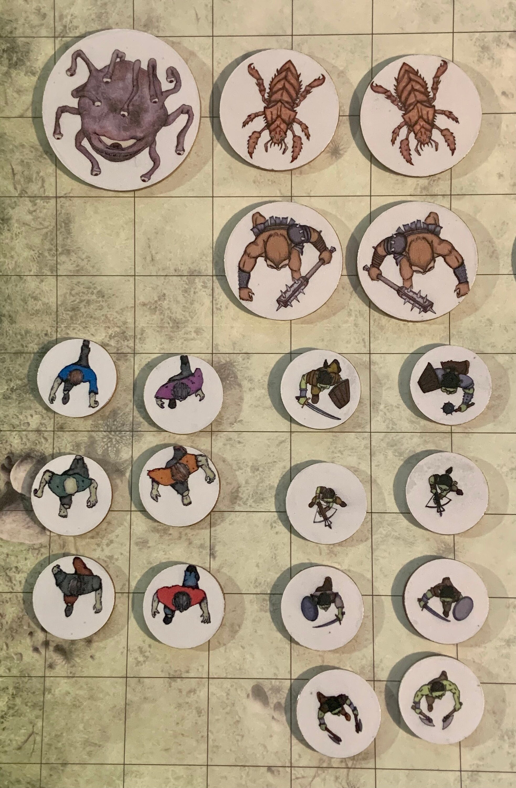 RPG Tokens Cobblestone and Skull Full Catalog Variety Set! Etsy