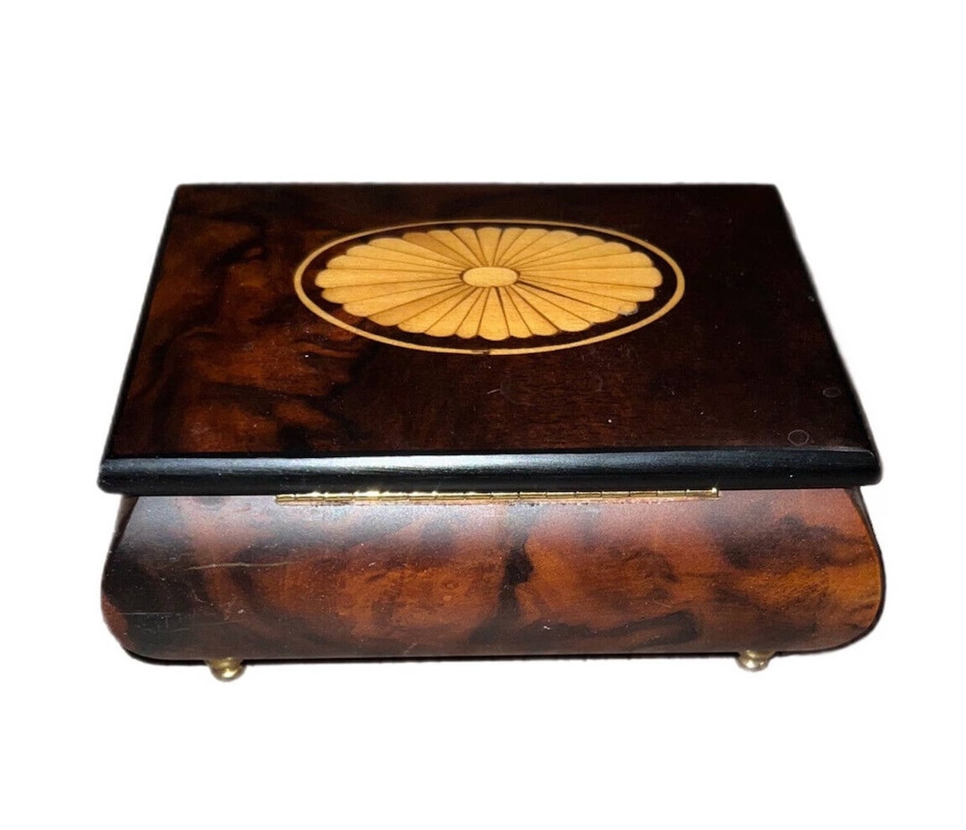 Wood Inlay Jewelry Box Made in Sorrento, Italy for San Francisco Music