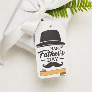 Happy Father's Day Tag / Template / Editable / Printable - Etsy