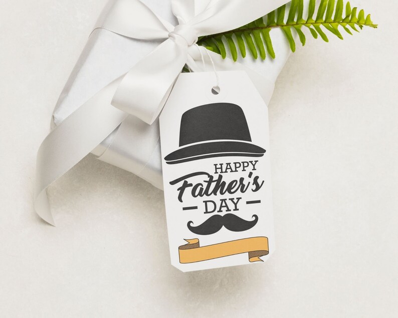 Happy Father's Day Tag / Template / Editable / Printable - Etsy