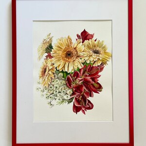 Flowers Watercolor Painting art decor wall decor