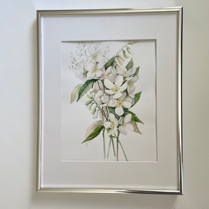Flowers Watercolor Painting art decor wall decor