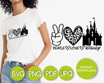 Download Peace Love Disney Etsy