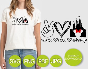 Download Peace Love Disney Etsy