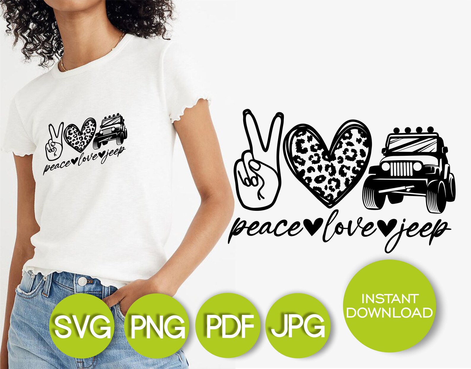 Free Free 235 Peace Love Jeep Svg SVG PNG EPS DXF File