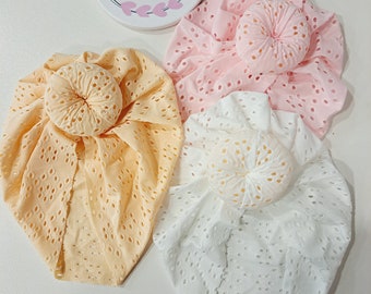 Baby Knot Turban Hat, Donut Turban Hat, baby waffle turban, newborn turban, baby gifts, baby accessories, baby shower gift, baby girl
