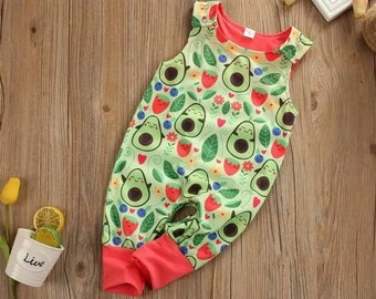 cactus romper baby