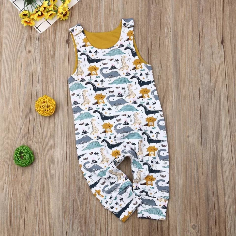 Dinosaur Romper Baby Boy Romper Dinosaur Theme Romper Long Etsy UK