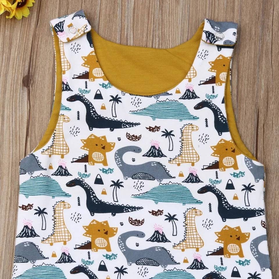 Dinosaur Romper Baby Boy Romper Dinosaur Theme Romper Long Etsy UK