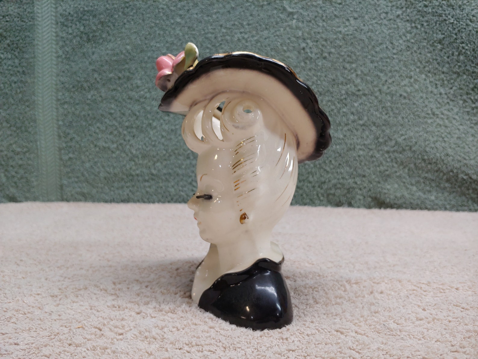 Vintage Lady Vase Head | Etsy