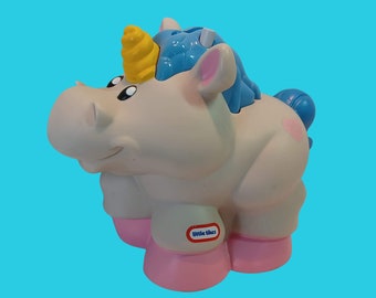 Vintage Little Tikes Children's Money Saving Bank Toy Unicorn Character