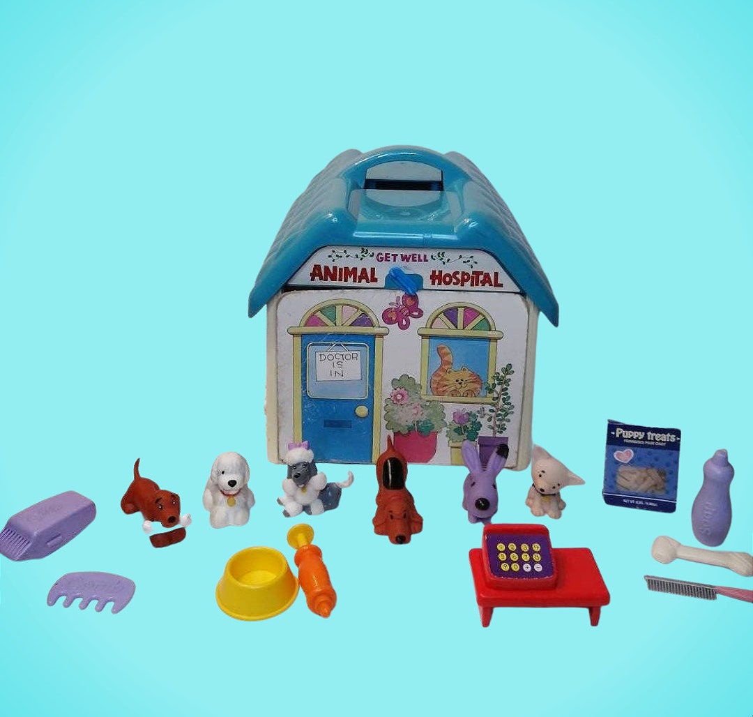 Vintage Toy Veterinary Clinic Get Well Animal Hospital Doctor Etsy