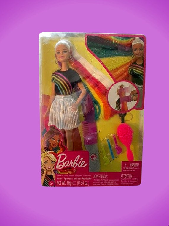 Stunning Mattel Barbie Rainbow Sparkle Hair Brand New in Original