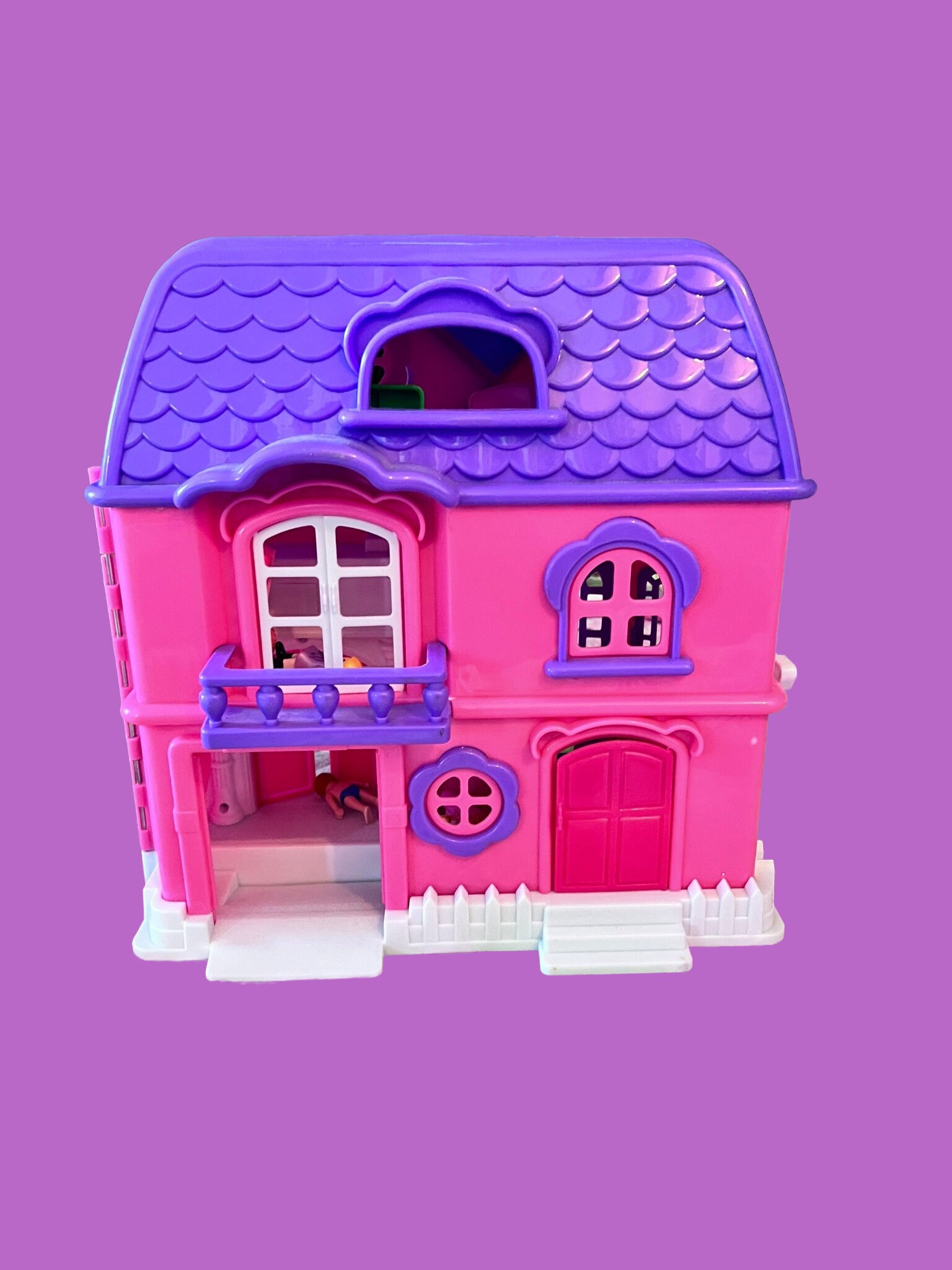 Pink and Purple Kid Connection Light and Sound Dollhouse 