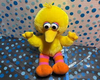 Vintage peluche Big bird Sesame Street Original 12 pouces