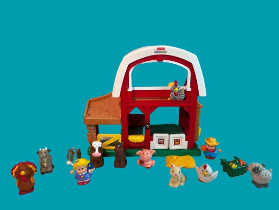 Vintage Ferme Fisher Price little people avec ses animaux années 90s 00s -   France