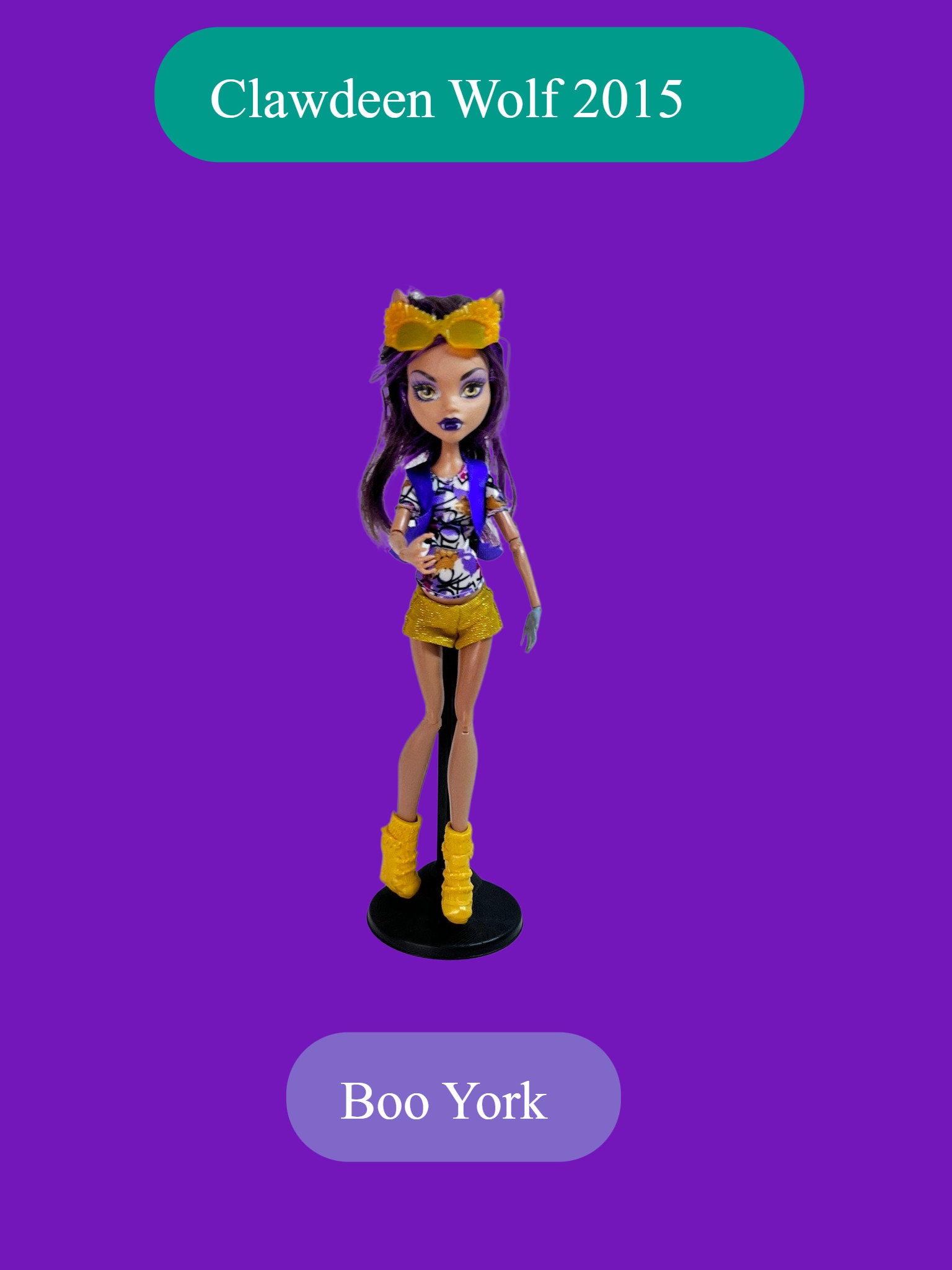 Monster High Clawdeen Wolf Boo York Doll Etsy