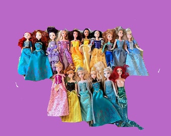 ヴィンテージ ディズニー プリンセス バービー人形 ~ 人形 14 体セット 