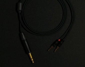 Hifiman / Focal / Sony / FiiO - dubbele 3,5 mm - aangepaste hoofdtelefoonkabel - Authentic Lite - zwart