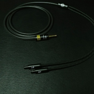 Sennheiser - HD800, HD800S, HD820 - Black Leather Custom Headphone Cable - Air Plus