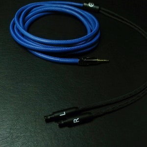 Sennheiser - HD800, HD800S, HD820 - Blue Leather Custom Headphone Cable - Air Plus