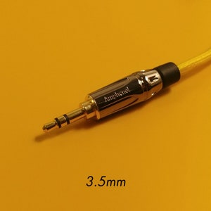 Hifiman / Focal / Sony / FiiO - Dual 3.5mm - Custom Headphone Cable - Authentic Lite - Yellow image 6