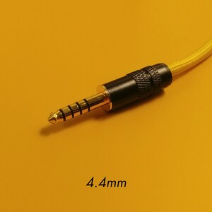Hifiman / Focal / Sony / FiiO - Dual 3.5mm - Custom Headphone Cable - Authentic Lite - Yellow image 7