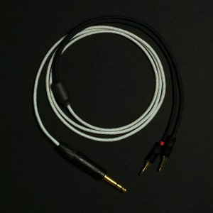 Hifiman / Focal / Sony / FiiO - Dual 3.5mm - Custom Headphone Cable - Authentic Lite - Silver