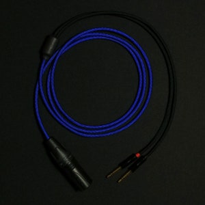 Meze / Focal / HiFiman - Dual 3.5mm Extended - Custom Headphone Cable - Authentic Lite - Blue
