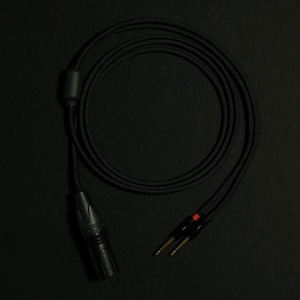 Meze / Focal / HiFiman - Dual 3.5mm Extended - Custom Headphone Cable - Authentic Lite - Black