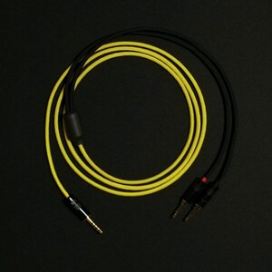 Hifiman / Focal / Sony / FiiO - Dual 3.5mm - Custom Headphone Cable - Authentic Lite - Yellow 4.4mm