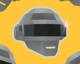 Casco de papel robótico de baja poligonización (PDF, SVG y Studio5)