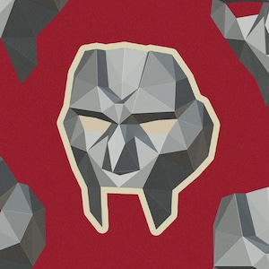 The Weeknd Template AFTER HOURS Mask Low Poly Paper Craft Template, Pdf Instant Download, 3D Low Poly, DIY Printable The Weeknd Mask
