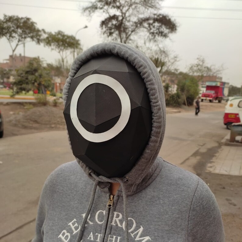 Template Squid Game Paper Craft Template Instant Pdf Etsy