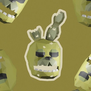 Máscara de Springtrap de FNAF (PDF, SVG och Studio3)