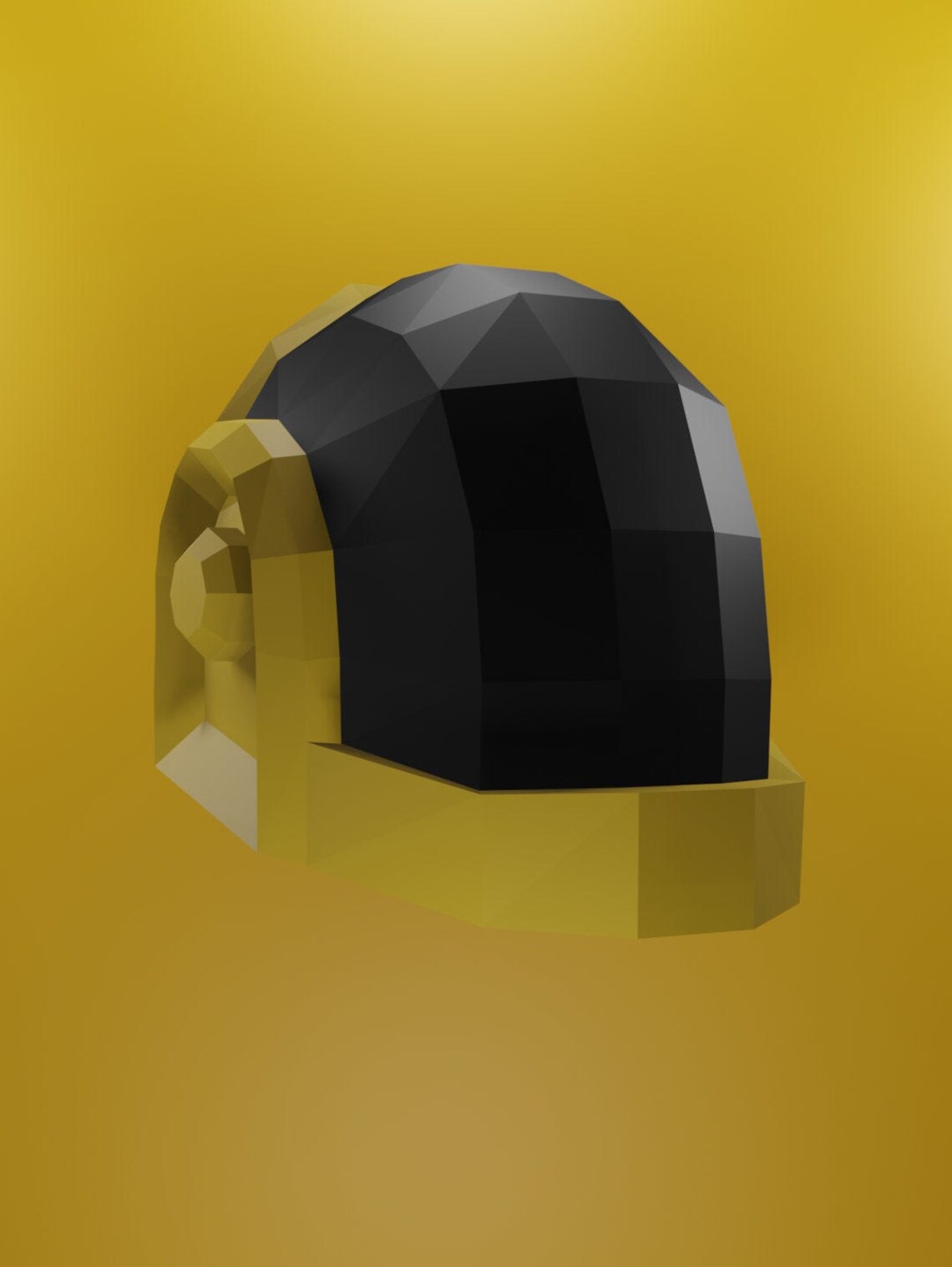 Template DAFT PUNK Guy Manuel Helmet Paper Craft Template, Instant Pdf ...