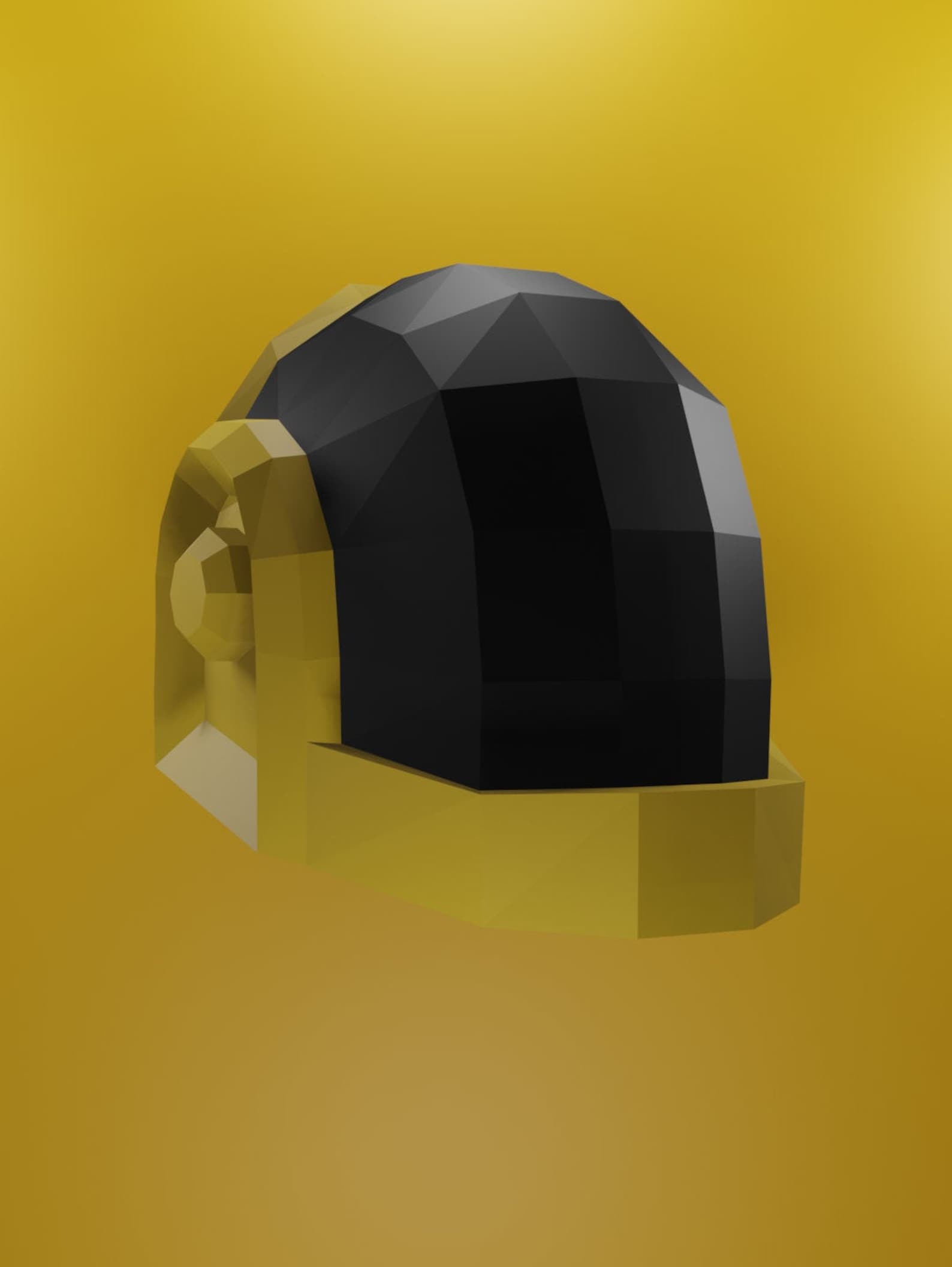 Template DAFT PUNK Guy Manuel Helmet Paper Craft Template, Instant Pdf ...