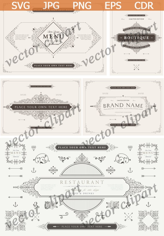 Elegant decor element SVG Elegant clipart Elegant svg file | Etsy Elegant decor element SVG Elegant clipart Elegant svg file | Etsy