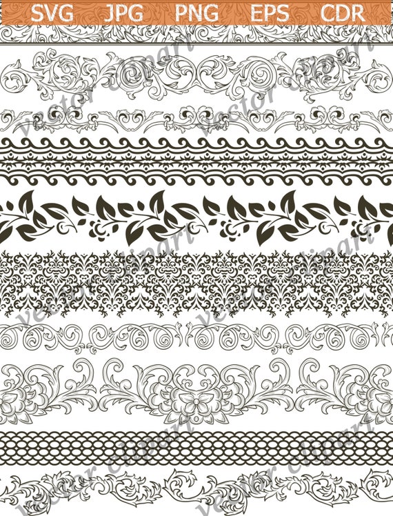 Borders SVG Borders clipart Borders shirt svg Borders | Etsy