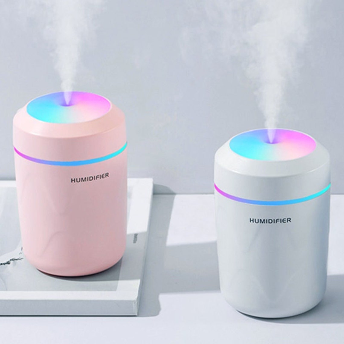 Custom Mini Air Humidifier Aroma Oil Diffuser RGB LED Cool Etsy