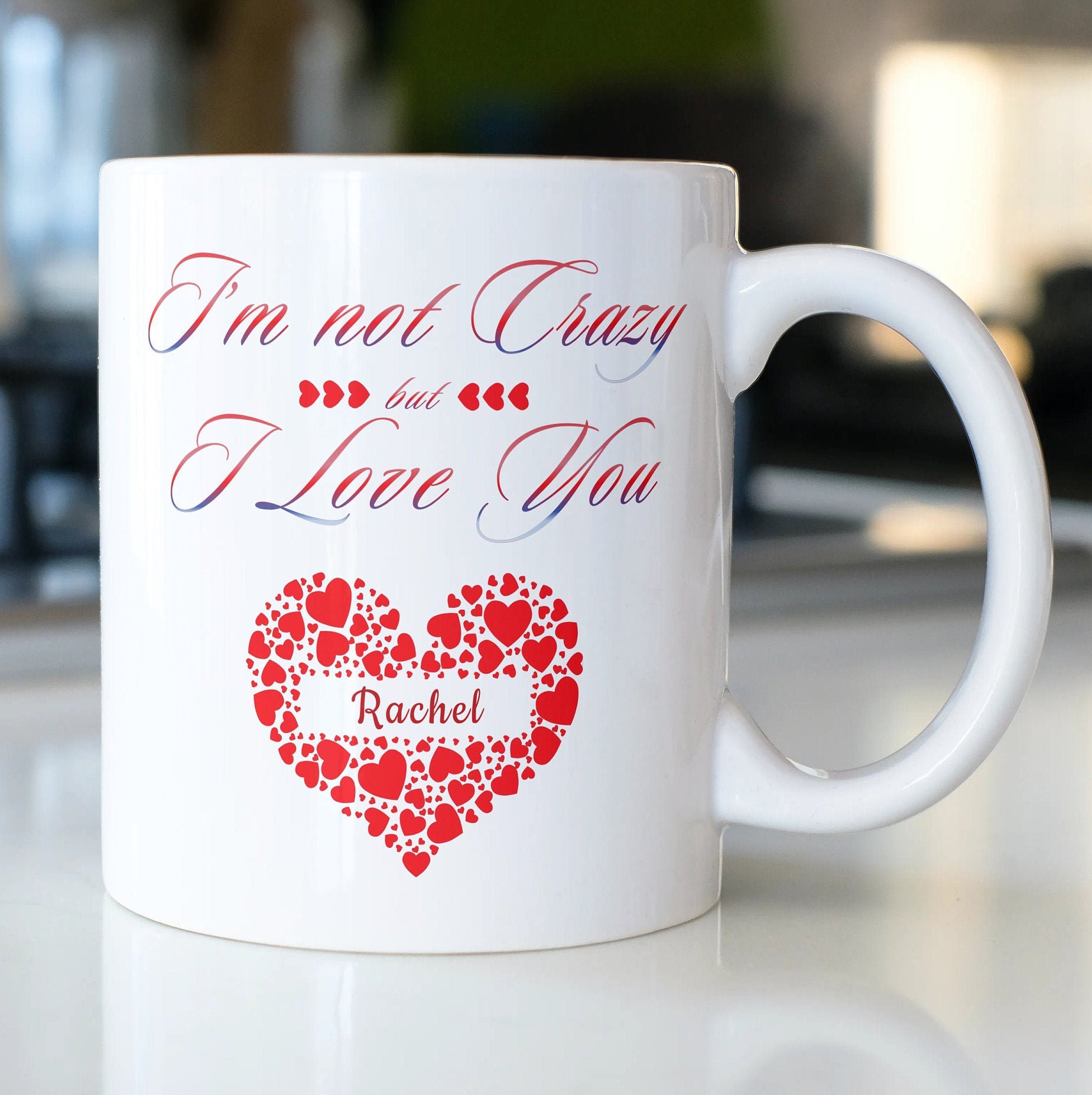 Ich bin nicht verrückt aber ich liebe dich Kaffee 11oz | Etsy