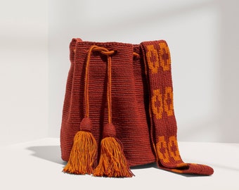 Fair Trade Handwoven Wayuu Mochila – Ethically-Sourced Crochet Crossbody Bag from Colombia