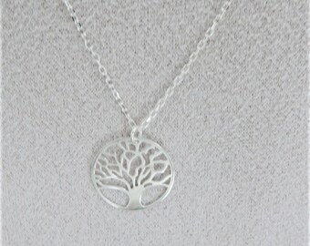 Tree of life chain necklace in 925 silver